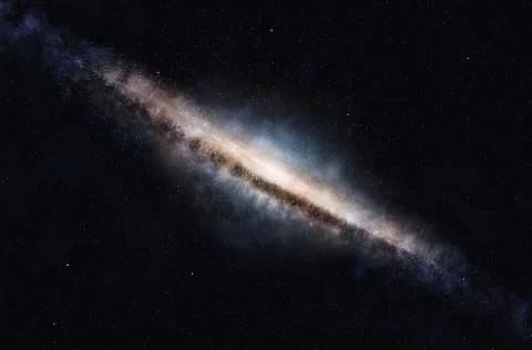 Disc galaxy Stock Photos