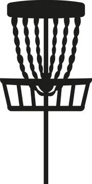 Disc golf basket Stock Illustration