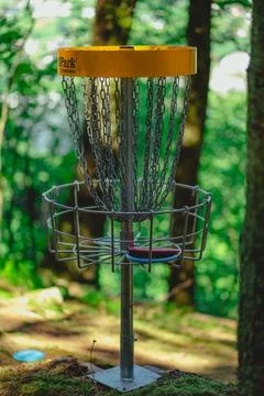 Disc Golf Basket Stock Photos