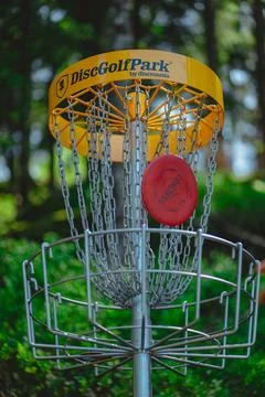 Disc Golf Basket Stock Photos