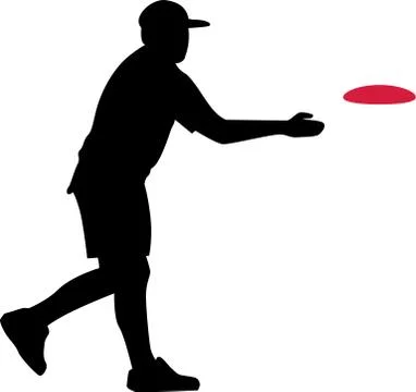 Disc Golf Player Stock Illustration