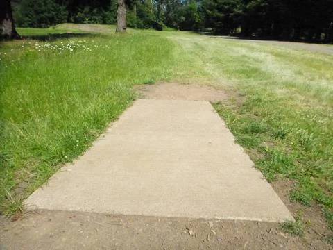 Disc golf tee Stock Photos