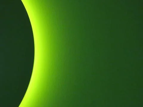 Disc with gradient green light Stock Illustration