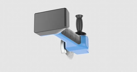 Disc Grinder, angle grinder rotation animation seamlessly loopable. 3D rend.. Stock Footage 321772995