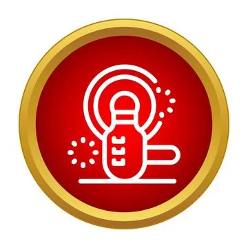 Disc grinding construction work power tool icon Stock Illustration