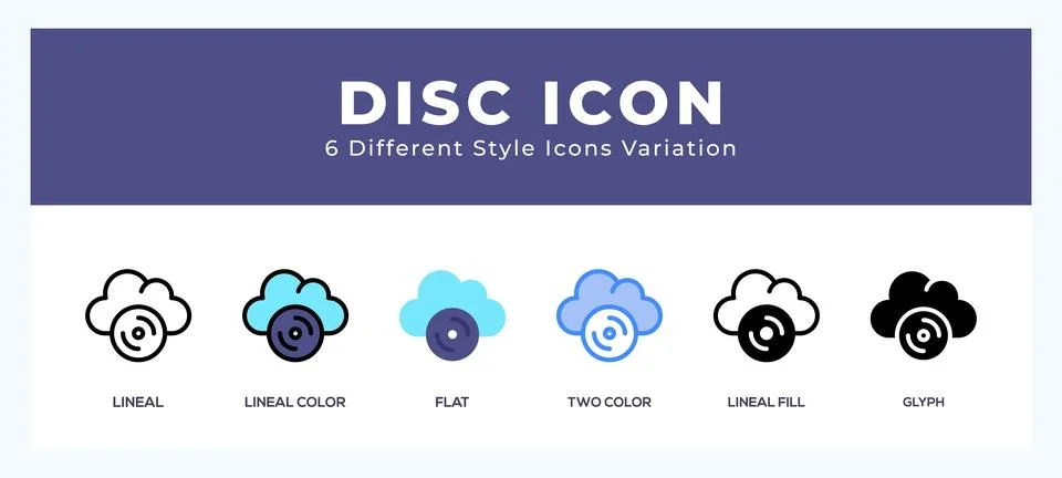 Disc icon vector illustration. trendy styles Stock Illustration