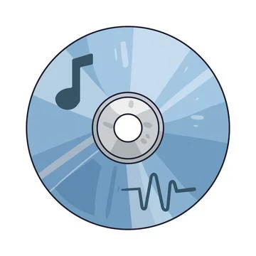 Disc illustration Stock Illustration