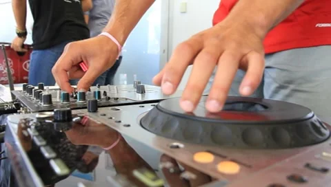 Disc jockey Video stock 8650513
