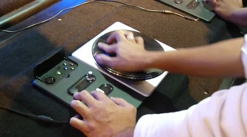 Disc Jokey DJ in action Video stock 592954