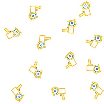 Disc knife vector seamless pattern 스톡 일러스트