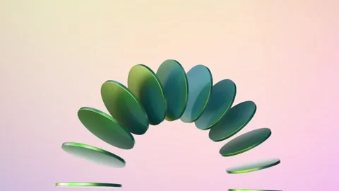 Disc Motion Loop Animation Background Stock Footage 332667109