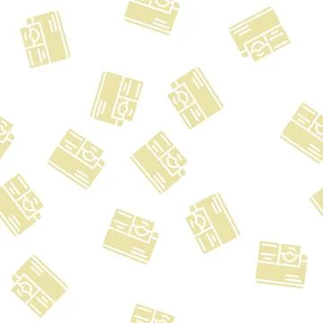 Disc with operating system glyph vector seamless pattern 스톡 일러스트