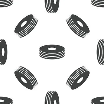 Disc pile pattern Stock Illustration