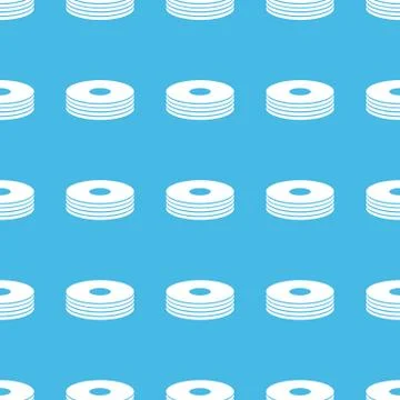 Disc pile straight pattern 스톡 일러스트