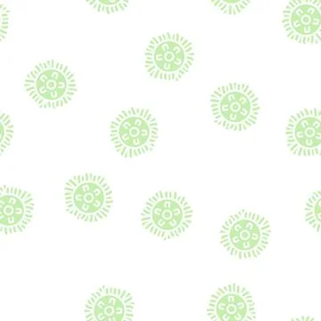 Disc for rubbing surface glyph vector seamless pattern Stockillustratie