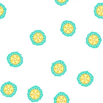Disc for rubbing surface vector seamless pattern Illustrazione stock