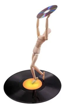 Disc technology evolution 스톡 사진