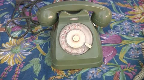 Disc telephone. Stock Footage 10725547