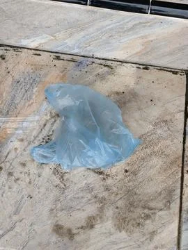 Discarded blue crackle Stock Photos