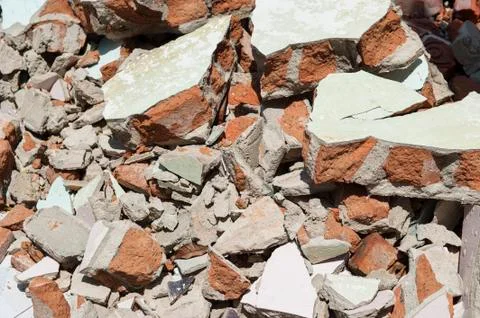 Discarded building rubble Stock Photos
