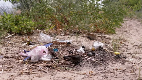 Discarded Garbage from Plastic Bottles, ... | Stock Video | Pond5