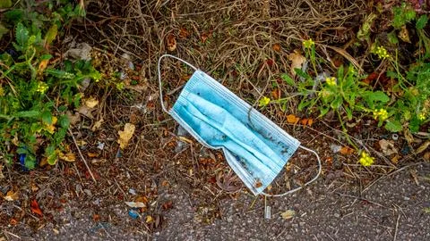 Discarded mask Stock Photos