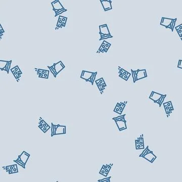 Discarded medicine packaging line vector seamless pattern Stock Illustration