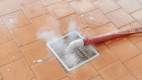 Discharge of gas from the pipe Stock Footage 158264091