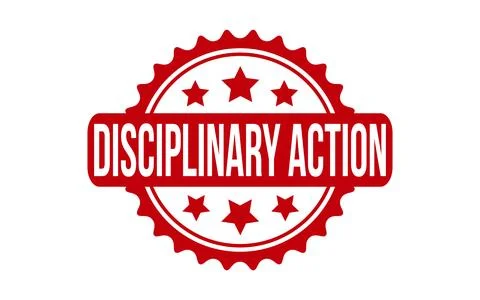 Disciplinary Action rubber grunge stamp seal vector Stock Illustration