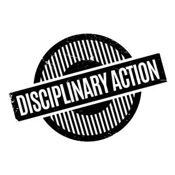 Disciplinary Action rubber stamp Stock Illustration