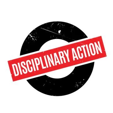 Disciplinary Action rubber stamp Stock Illustration