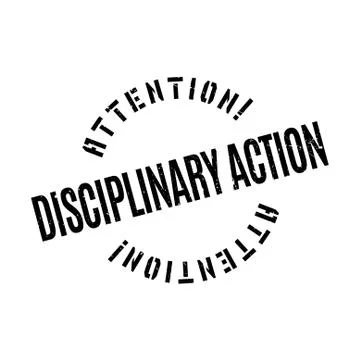 Disciplinary Action rubber stamp Stock Illustration