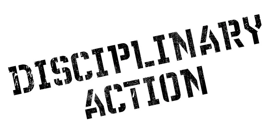 Disciplinary Action rubber stamp Stock Illustration