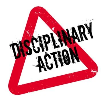 Disciplinary Action rubber stamp Stock Illustration