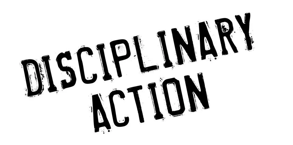 Disciplinary Action rubber stamp Stock Illustration