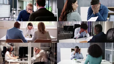 Disciplinary Meeting Or Interview Fail Stock Footage 274371842