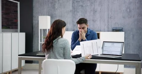 Disciplinary Meeting Or Interview Fail Foto stock