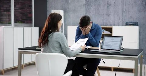 Disciplinary Meeting Or Interview Fail Foto stock