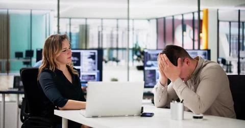 Disciplinary Meeting Or Interview Fail Foto stock
