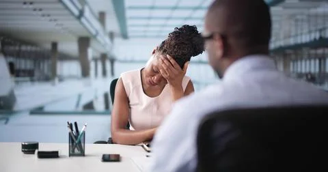 Disciplinary Meeting Or Interview Fail Foto stock