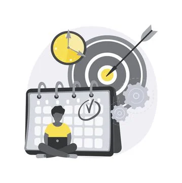 Discipline abstract concept vector illustration. Stock Illustration