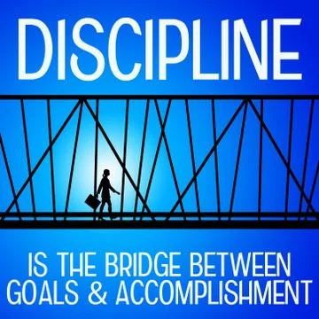 Discipline accomplishment Stock Illustration