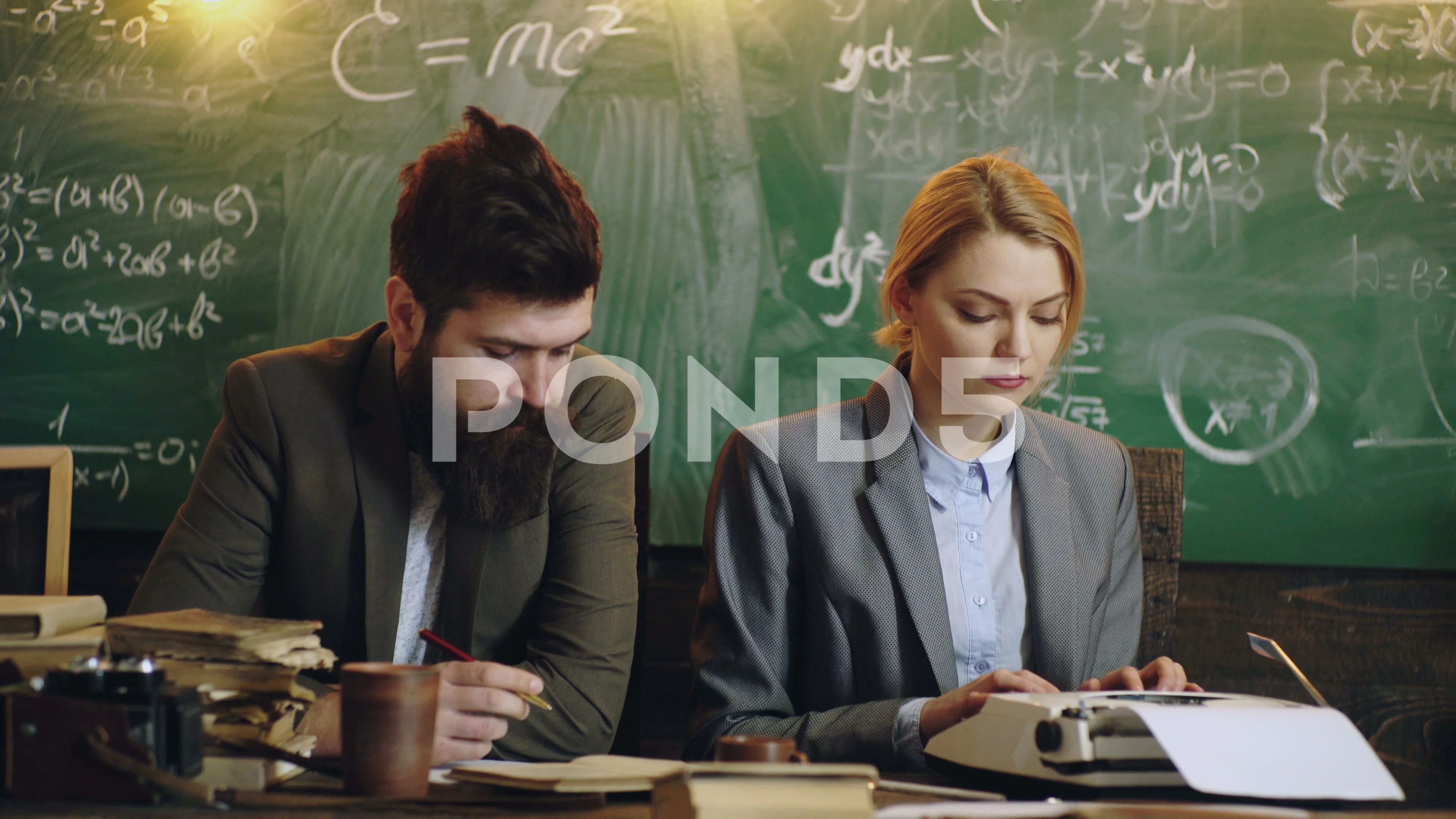 Madam Student X Video - Discipline concept. Man with beard hold ... | Stock Video | Pond5