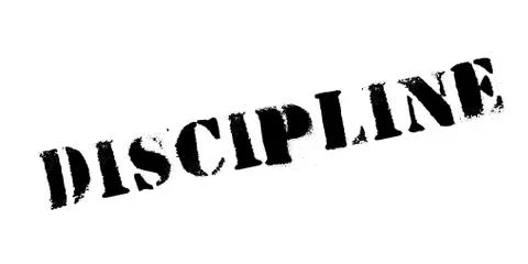 Discipline rubber stamp Stock Illustration