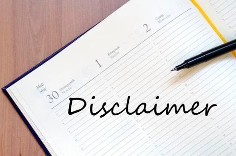 Disclaimer concept Stock Photos