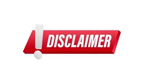 Disclaimer lower third with green screen and white background Stock Footage 312300627