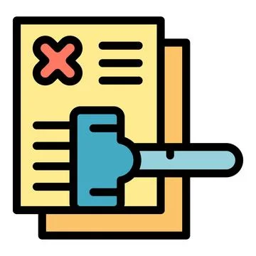 Disclaimer service icon vector flat Stock Illustration