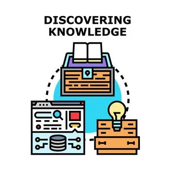 Disclosing knowledge discovering idea data learning process Illustration