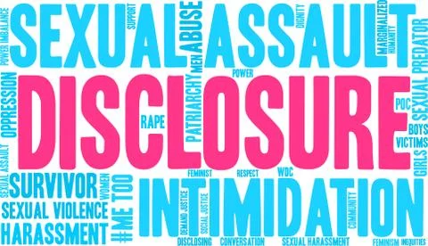 Disclosure Word Cloud Illustrazione stock