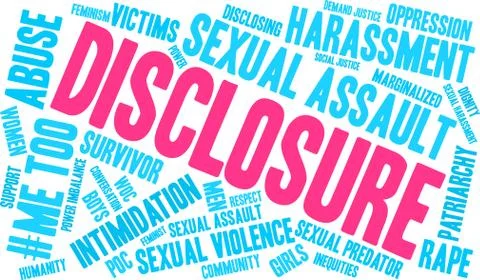 Disclosure Word Cloud Ilustração Stock